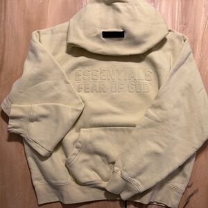 Essentials Fear of God Light Yellow Hoodie (S)